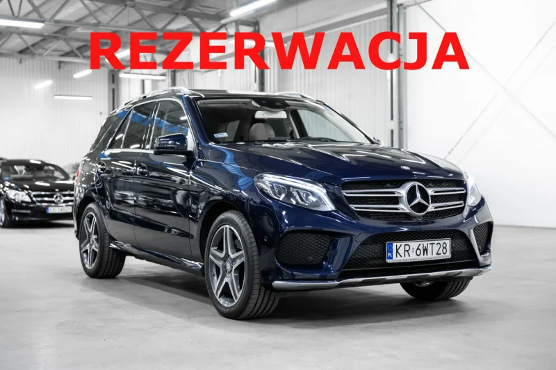 Mercedes GLE 350 4Matic. Salon PL. Bezwypadkowy. FV23%. Hak. Bogate wyposaż. W166 (2015-2019)