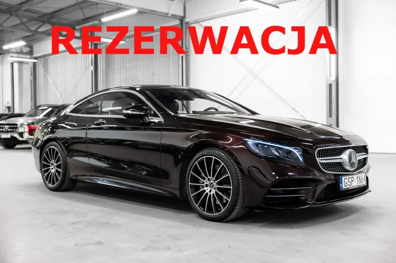 Mercedes S 560 560 4Matic Coupe. Salon Polska. Designo. AMG PLUS. Czerwień Rubinu. W222 (2013-)